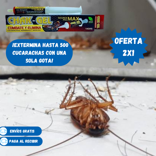 CHACK GEL® | EXTERMINADOR DE CUCARACHAS