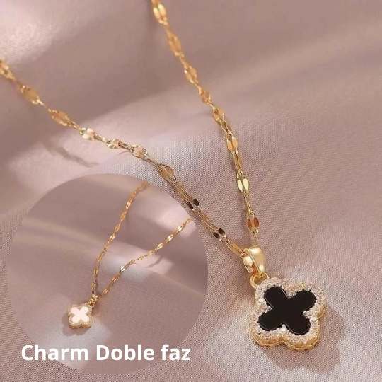 ☘ Charm ® | Collar trébol de cuatro hojas ☘ + CAJA REGALO ESPECIAL GRATIS 🎁