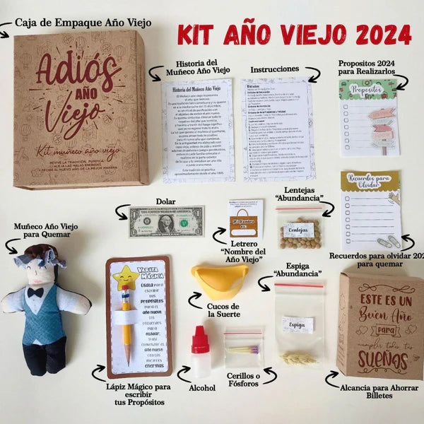 KIT MUÑECO DE AÑO VIEJO 2024 - 2025