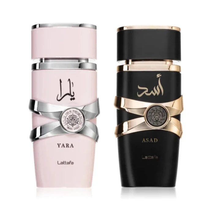 DUO ASAD Y YARA LATTAFA 100ml + PERFUMERO GRATIS + OBSEQUIO